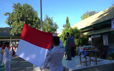 Khidmat Kemerdekaan, UPT SMKN 1 Parepare Gelar Upacara Detik-detik Proklamasi RI ke-81